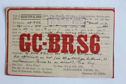 S-L 46 / Cartes QSL - Radio Amateur, -GC-BRS6- Royaume-Uni - Angleterre, Scotland, Perthshire , England / 1927 - Radio Amateur