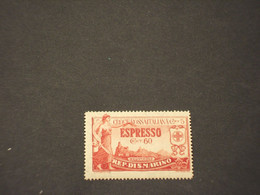 SAN MARINO -  ESPRESSO - 1923 ALLEGORIA/CROCE ROSSA  60 C. - NUOVO(++) - Express Letter Stamps
