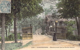 CPA Vincennes - Restaurant De La Porte Jaune - Oblitéré Coté Vue En 1906 - Vincennes