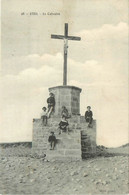 Delcampe - Etel * Le Calvaire * Enfants Villageois - Etel