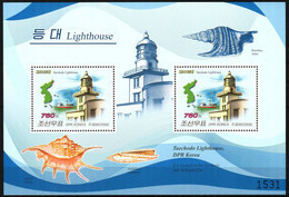 {K026} Korea 2009 Lighthouses Maps Shells III S/S Of 2 MNH - Corea Del Norte
