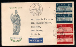 CA132- COVERAUCTION!!! - NORWAY 1961 - OSLO -2-9-61, TO OSLO - 50TH ANNIVERSARY OF OSLO UNIVERSITY - ARCHITECTURE/EDUCAT - Storia Postale