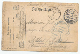 "Feldpostkarte" En Franchise Du Camp De Soltau (Hannovre) Vers Attert  (1916) - Prisoners