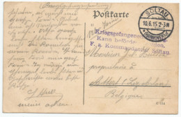 Carte Postale  En Franchise Du Camp De Soltau (Hannovre) Vers Attert  (1915) - Prisoners