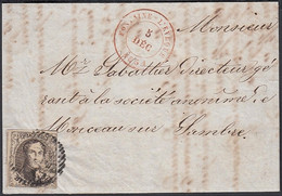 Belgique 1851 - Lettre . Cob Nr.: 6. Non Dentelé   ....(DD) DC-10876 - 1849-1865 Medaillons (Varia)