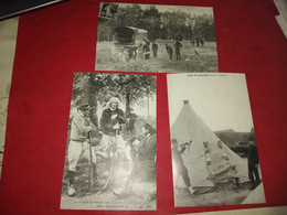 Reproductions De Carte Postale Ancienne Camps De Mailly Camps De Sissonne (le Réveil) Résistance En Bretagne1901/1904 - Otras Guerras