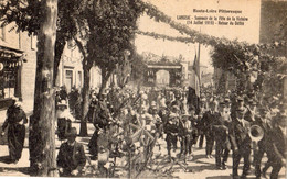 LANGEAC SOUVENIR DE LA FETE DE LA VICTOIRE ( 14 JUILLET 1919 ) RETOUR DU DEFILE - Langeac