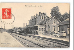 CPA 80 Corbie La Gare Et Le Train - Corbie