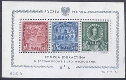 Pologne Bloc Num Yvert Et Tellier 10 Neuf Sans Charnière Année 1947 - Blocks & Sheetlets & Panes