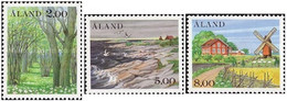 Aland Islands Åland Finland 1985 Landscapes Set Of 3 Stamps Mint - Aland