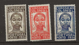 1934 MH Portugal Mi 578-80 - Unused Stamps