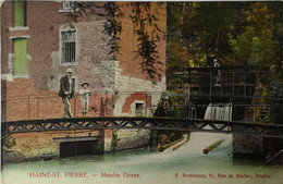Haine Saint Pierre (La Louviere) Moulin Gorez (color) 1914 - La Louviere