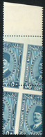 FOUAD I 50p. Blue-green En Paire Sheet Margin MISPERFORATION  Mnh, Xx.  Superbe - 19422 - Neufs