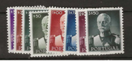 1945 MH Portugal Mi 681-88 - Unused Stamps