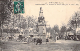CPA PONTLIEUE - Monument élevé A La Mémoire Des Soldats Morts Pour La Patrie - Sonstige & Ohne Zuordnung