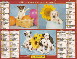 Calendrier De La Poste, Almanach Du Facteur: NORD, 2002: Chiots En Caisse, Panier, Pot,  Ed. Lavigne - Grand Format : 2001-...