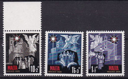 1979 Malta  Mi: 417-419 / Y&T: 419-421 3er Werte **  Weihnachten, Milied, Navida, Natale, Christmas - Malte