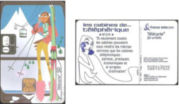 Carte à Puce - France Télécom - Les Cabines 2 Telepherique, Réf. 1154, Série L 19mm - 2001