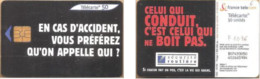 Carte à Puce - France Télécom - En Cas D'accident (GEM2 Black/Grey), Réf. 1076 - 2000