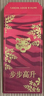 CC Chinese New Year 1 EX.! 'BATH & BODY’ 1/4 2022 TIGRE - TIGER Red Pocket CNY Chinois - Modern (ab 1961)