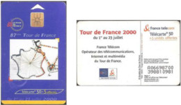 Carte à Puce - France Télécom - Tour De France 2000, Réf. 1062 - 2000