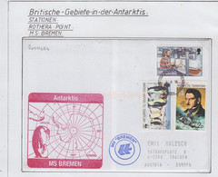 British Antarctic Territory (BAT) 2008 Ship Visit MS Bremen Ca Rothera 8.01.2008 (RH169) - Covers & Documents