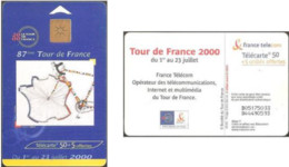 Carte à Puce - France Télécom - Tour De France 2000 (GEM1B White/Gold), Réf. 1062A - 2000