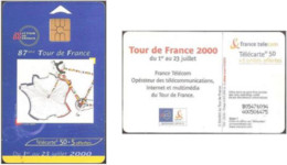 Carte à Puce - France Télécom - Tour De France 2000 (GEM2 Black), Réf. 1062B - 2000