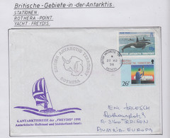 British Antarctic Territory (BAT) 1998 Ship Visit Yacht Freydis Ca Rothera 22 MR 1998 (RH170) - Covers & Documents