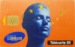 Carte à Puce - France Télécom - UGC Ciné Cité (GEM1B White/Gold), Réf. 0579B, Variété : N° Déformés - 2000