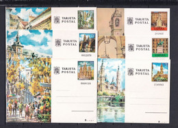 ESPAGNE - 1973 à 1988 - COLLECTION COMPLETE Des CARTES ENTIERS ILLUSTREES (BILDPOSTKARTE) - 44 CARTES ! - 1931-....