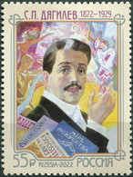Russia 2022, Sergei Diaghilev, Art & Theater Critic,(1872-1929), XF MNH** - Unused Stamps