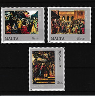 1984 Malta  Mi: 713-715 / Y&T: 694-696. 3er Werte ** Weinachten, Navidad, Christmas, Milied - Malte