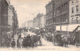CPA London W C Oxford Street - W From Tottenham Court Road - LL - Oblitéré En 1908 - Autres & Non Classés