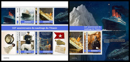 GUINEA 2022 - Titanic. M/S + S/S. Official Issue [GU220134] - Ships