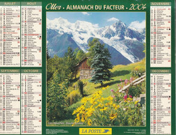 Calendrier De La Poste, Almanach Du Facteur: SEINE St DENIS, 2004: LES HOUCHES, Les Aiguille D'Arves, Ed. Oller - Grand Format : 2001-...