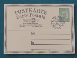 Liechestein 1987 Special Vduz Cancel On Stationery Postcard - Briefe U. Dokumente