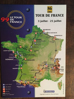 Cpm, Carte Tour De France 1999, 86 ème Tour De France, Publicité Michelin, éd Dynapost Juillet 1999 - Radsport
