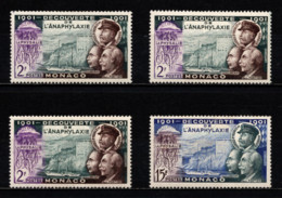 MONACO 1953 -  Y.T. LOT 4 TP / N° 394 X 3 / 396 - NEUFS** - Unused Stamps