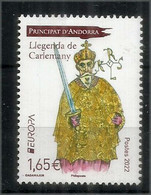 ANDORRA EUROPA 2022. CHARLEMAGNE . Timbre Neuf ** Llegenda De Carlemany.,haute Faciale - Unused Stamps