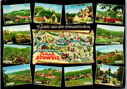 33578 - Deutschland - Fränkische Schweiz , Egloffstein , Tüchersfeld , Obertrubach , Streitberg , Mehrbildkarte - Forchheim