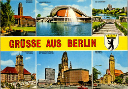 33669 - Deutschland - Berlin , Rathaus Spandau , Am Lietzensee , Kongresshalle , Mehrbildkarte - Spandau