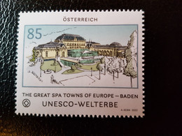 Austria 2022 Autriche UNESCO World Heritage Spa Europe Baden Near Vienna Architecture 1v Mnh - Unused Stamps