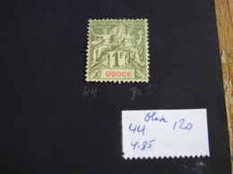 Obock Timbre Type Groupe 1 Franc N° 44 Neuf Avec Charnière - Ungebraucht