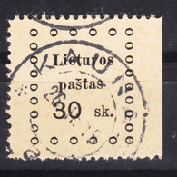 Lithuania Litauen 1919, 30 Sk - Litauen