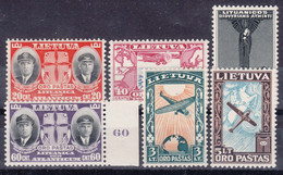 Lithuania Litauen 1934 Mi#385-390 Mint Never Hinged - Litauen