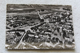 Cpm 1953, Champs, Vue Aérienne Sur L'église Et La Place Saint Louis, Yonne 89 - Champs Sur Yonne