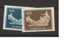 1954 MH Portugal Mi 823-24 - Unused Stamps