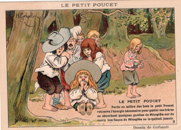 N°2 : Le Petit Poucet, Dessin De H.GERBAULT Carte Signée, Petit Texte Et Publicité De RICQLES - Sammlungen