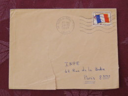 France 1968 Military Cover Mont-de-Marsant To I.N.P.E. Paris - Flag - Franchise Stamps